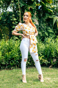 Puff Sleeve One Shoulder