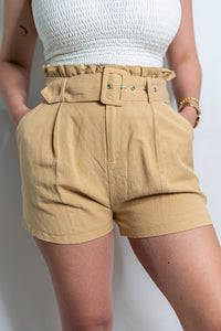 Mustard Short with Belt